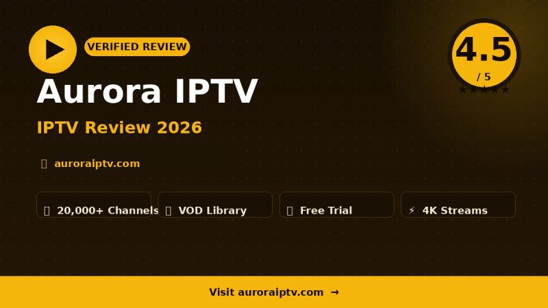 Aurora IPTV Review 2026 – Is It Worth It?
