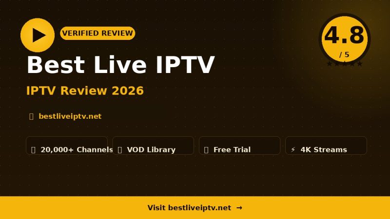 Best Live IPTV Review 2026 – Is It Worth It?