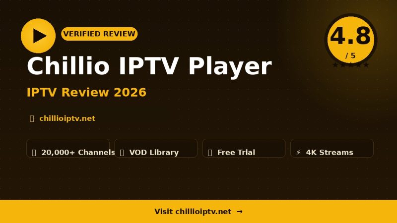 Chillio IPTV Player Review 2026 – Is It Worth It?