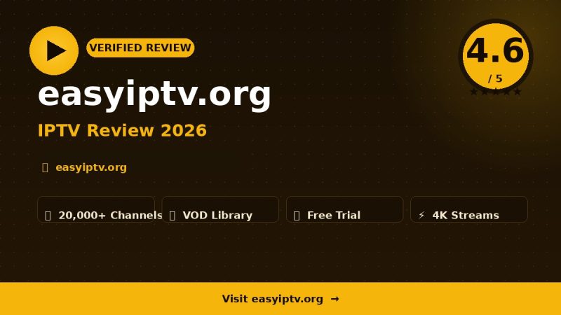 easyiptv.org Review 2026 – Is It Worth It?