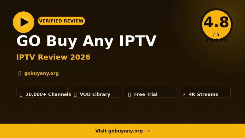 GO Buy Any IPTV Review 2026 – Is It Worth It?