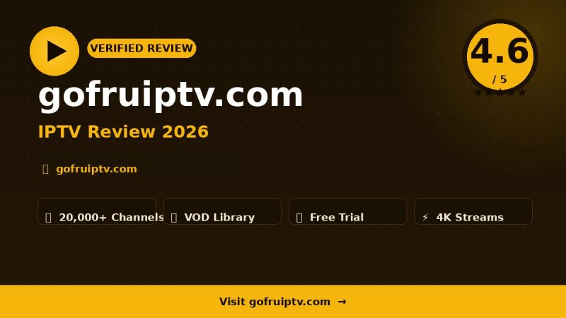 gofruiptv.com Review 2026 – Is It Worth It?