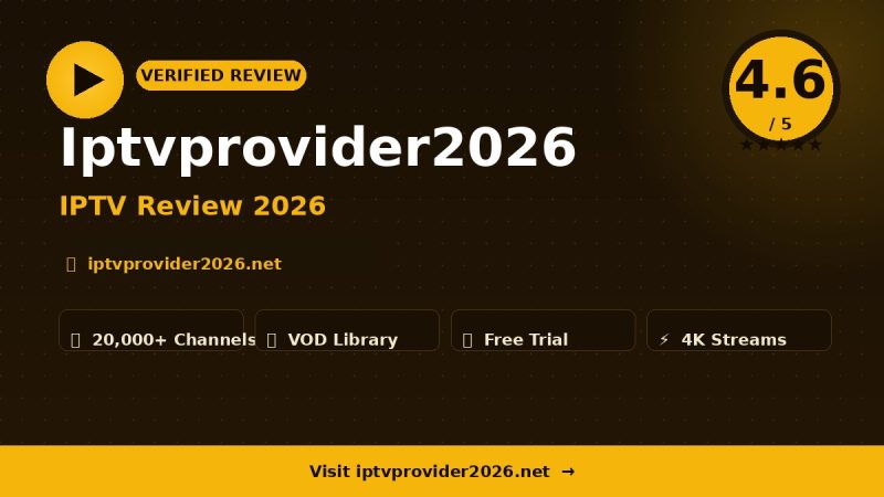 Iptvprovider2026 Review 2026 – Is It Worth It?