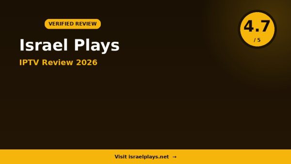Israel Plays IPTV Review 2026 — 12,000+ Channels, 4K Quality & Free Trial