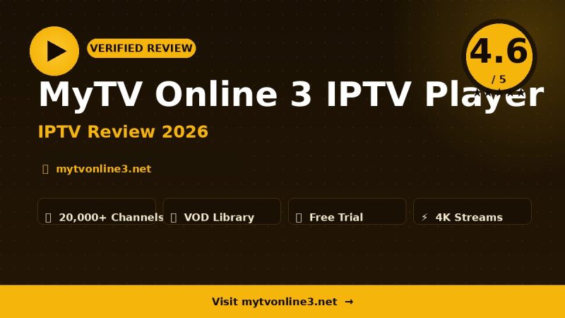 MyTV Online 3 IPTV Player Review 2026 – Is It Worth It?