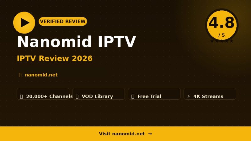 Nanomid IPTV Review 2026 – Is It Worth It?