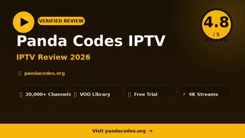 Panda Codes IPTV Review 2026 – Is It Worth It?