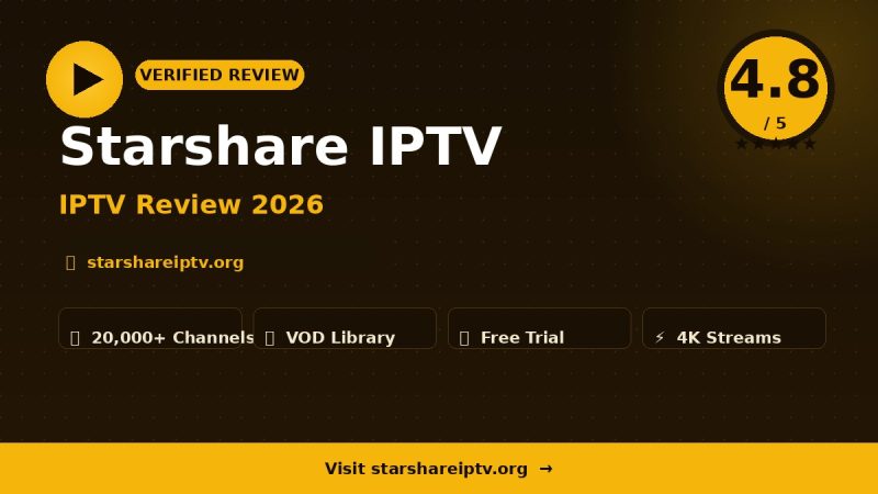 Starshare IPTV Review 2026 – Is It Worth It?