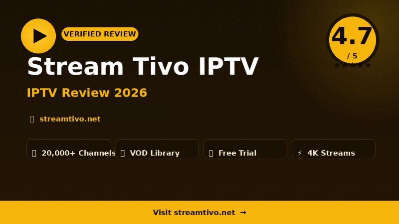 Stream Tivo IPTV Review 2026 – Is It Worth It?