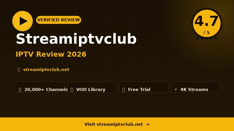 Streamiptvclub Review 2026 – Is It Worth It?