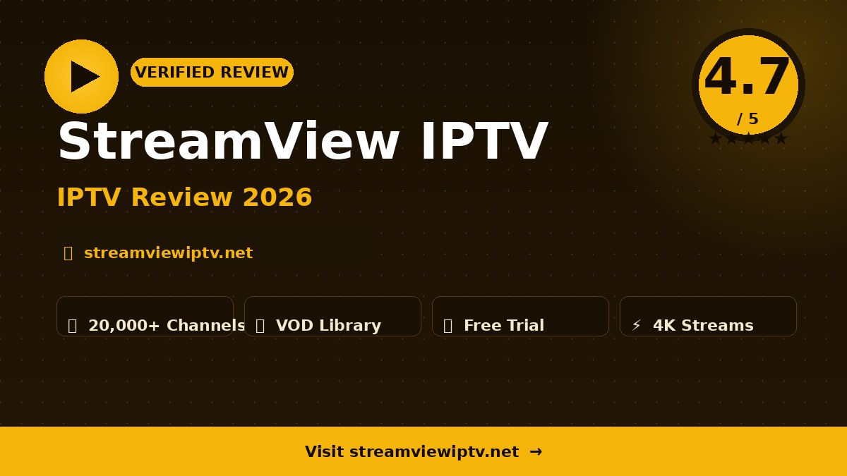 StreamView IPTV Review 2026 – Is It Worth It?