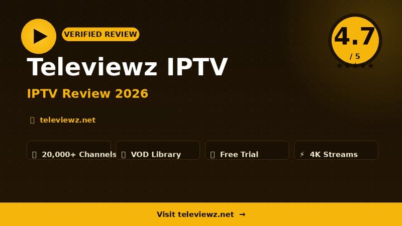 Televiewz IPTV Review 2026 – Is It Worth It?