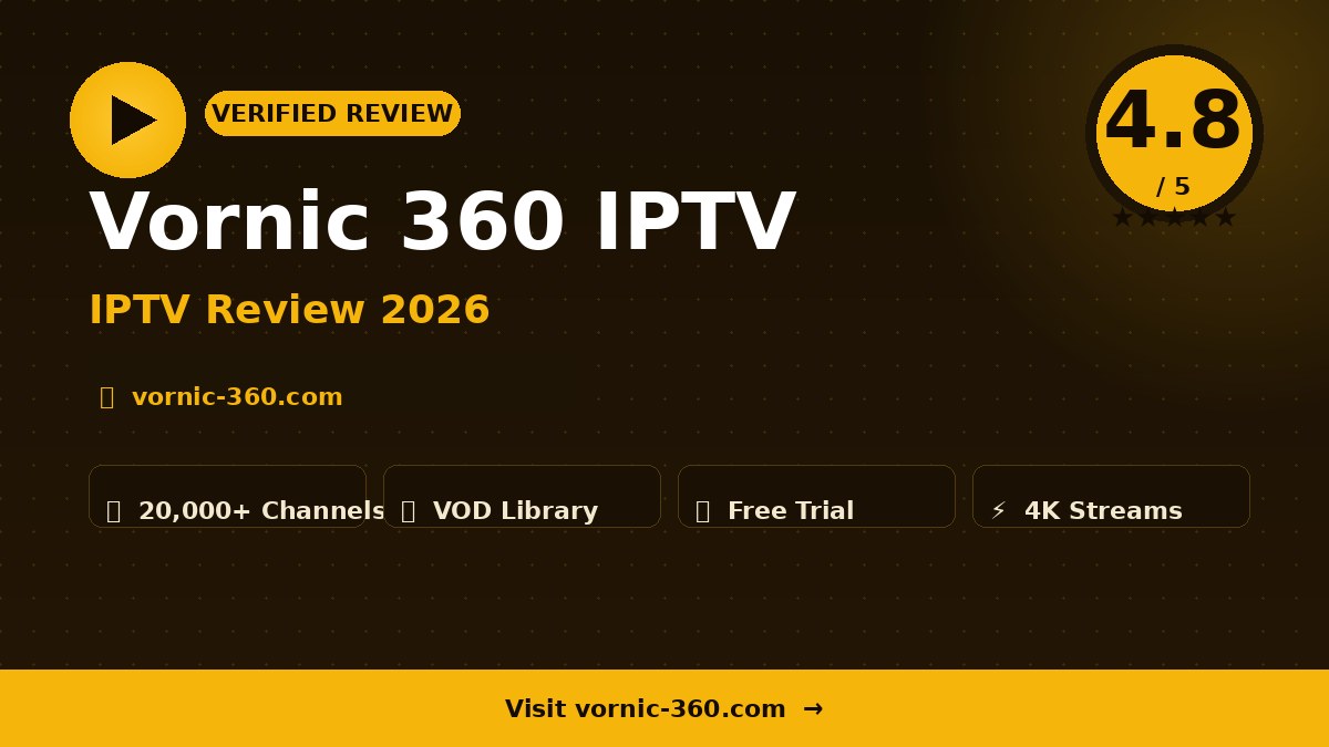 Vornic 360 IPTV Review 2026 – Is It Worth It?