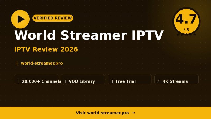 World Streamer IPTV Review 2026 – Is It Worth It?