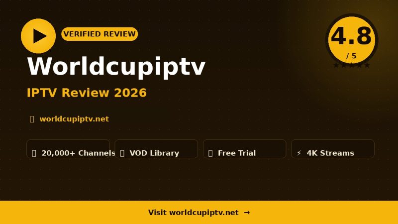 Worldcupiptv Review 2026 – Is It Worth It?